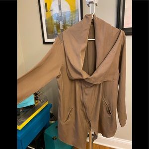 Light Khaki Green Zip Jacket